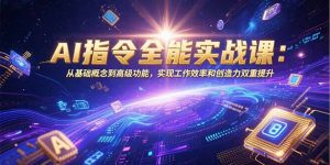 AI指令全能实战课:从基础概念到高级功能,实现工作效率和创造力双重提升-黑斯坦丁项目网