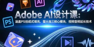 Adobe AI设计课：涵盖PS创成式填充，萤火虫三核心模块，视频音频延长技术-黑斯坦丁项目网