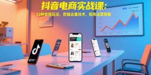 抖音电商实战课：12种变现玩法，剪辑去重技术，矩阵运营策略-黑斯坦丁项目网