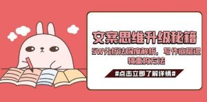 文案思维升级秘籍，5W分析法深度解析，写作底层逻辑重构方法-黑斯坦丁项目网