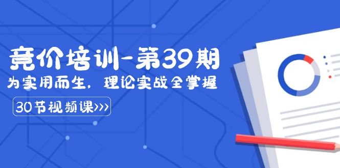（8750期）某收费竞价培训-第39期：为实用而生，理论实战全掌握（30节课）-黑斯坦丁项目网