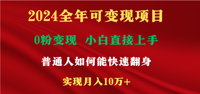 （9045期）2024全年可变现项目，一天收益至少2000+，小白上手快，普通人就要利用互…-黑斯坦丁项目网