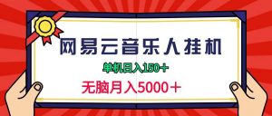 （9448期）2024网易云音乐人挂机项目，单机日入150+，无脑月入5000+-黑斯坦丁项目网