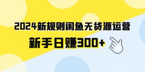 (9522期)2024新规则闲鱼无货源运营新手日赚300+-黑斯坦丁项目网