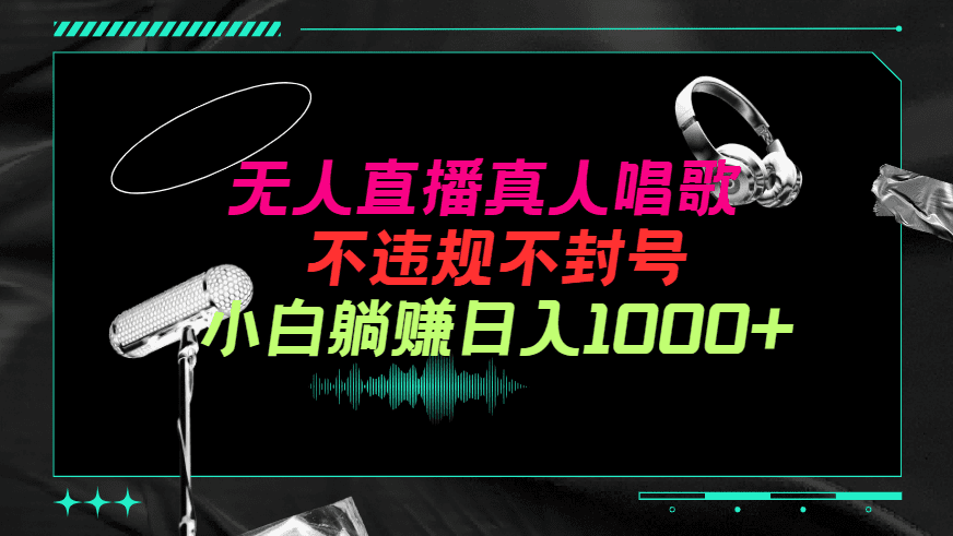 (9622期）抖音24小时无人直播音乐，不违规，不封号纯撸音浪，小白实操当天日入1000+-黑斯坦丁项目网