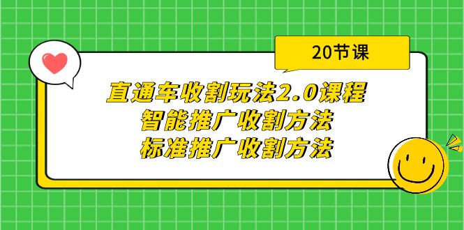 （9692期）直通车收割玩法2.0课程：智能推广收割方法+标准推广收割方法（20节课）-黑斯坦丁项目网