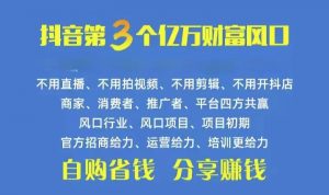（10382期）火爆全网的抖音优惠券 自用省钱 推广赚钱 不伤人脉 裂变日入500+ 享受…-黑斯坦丁项目网