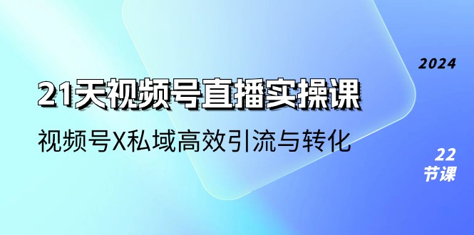 (10966期)21天-视频号直播实操课,视频号X私域高效引流与转化(22节课)-黑斯坦丁项目网