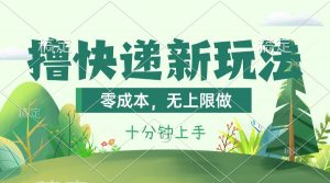 （11365期）撸快递最新玩法，零成本，无上限做，日产1000+。课程看完就会-黑斯坦丁项目网