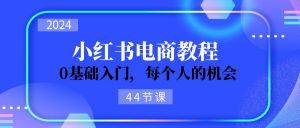 (11532期)2024从0-1学习小红书电商,0基础入门,每个人的机会(44节)-黑斯坦丁项目网