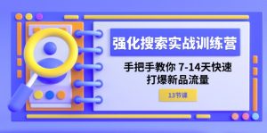 （11557期）强化 搜索实战训练营，手把手教你 7-14天快速-打爆新品流量（13节课）-黑斯坦丁项目网