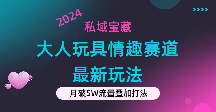 （11541期）私域宝藏：大人玩具情趣赛道合规新玩法，零投入，私域超高流量成单率高-黑斯坦丁项目网