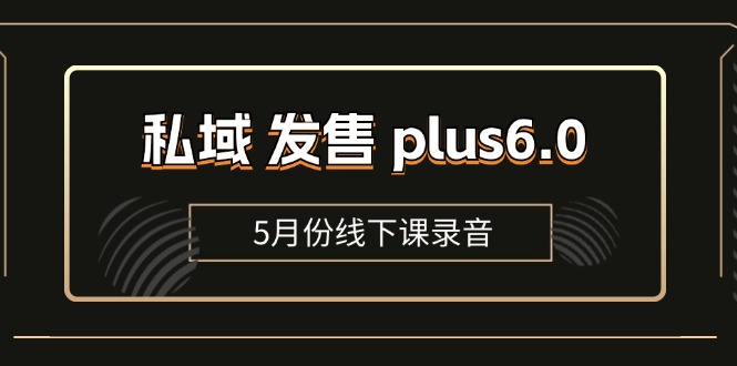 （11612期）私域 发售 plus6.0【5月份线下课录音】/全域套装 sop流程包，社群发售…-黑斯坦丁项目网