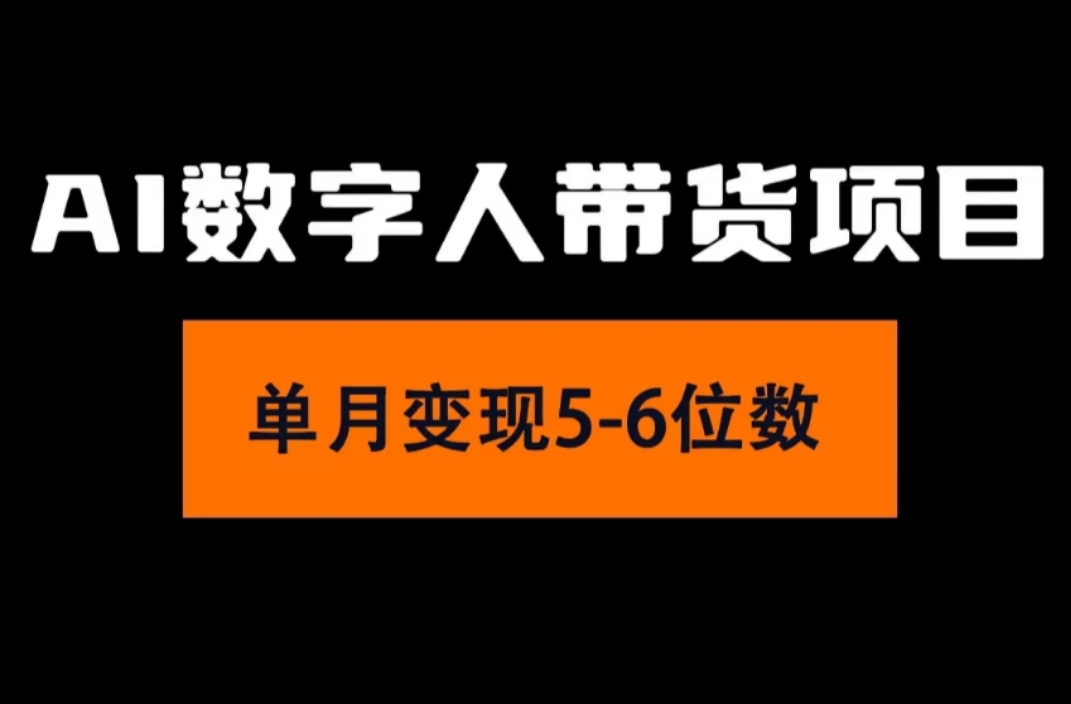 （11751期）2024年Ai数字人带货，小白就可以轻松上手，真正实现月入过万的项目-黑斯坦丁项目网