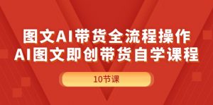 （11758期）图文AI带货全流程操作，AI图文即创带货自学课程-黑斯坦丁项目网