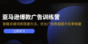 （11858期）亚马逊爆款广告训练营：掌握关键词库搭建方法，优化广告数据提升旺季销量-黑斯坦丁项目网