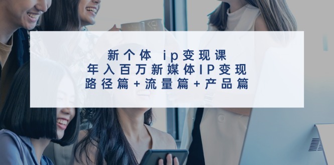（11971期）新个体 ip变现课，年入百万新媒体IP变现，路径篇+流量篇+产品篇-黑斯坦丁项目网