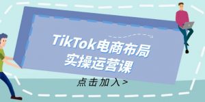 (12156期)TikTok电商布局实操运营课:从新手到精通,成为TikTok带货运营高手-黑斯坦丁项目网