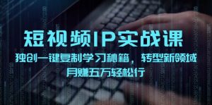 （12193期）短视频 IP实战课，独创一键复制学习秘籍，转战新领域，月赚五万轻松行-黑斯坦丁项目网