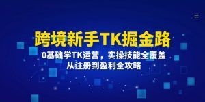 （12287期）跨境新手TK掘金路：0基础学TK运营，实操技能全覆盖，从注册到盈利全攻略-黑斯坦丁项目网