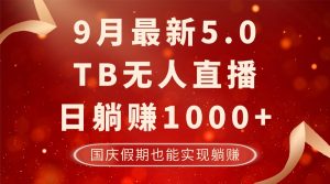（12730期）9月最新TB无人，日躺赚1000+，不违规不封号，国庆假期也能躺！-黑斯坦丁项目网