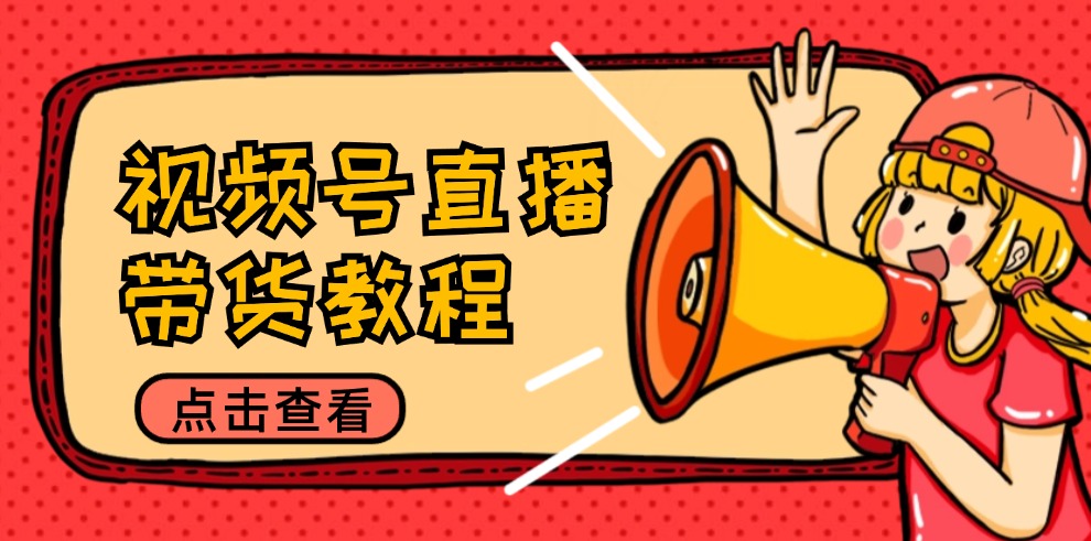 （12796期）视频号直播带货教程：选品思路与话术拆解/掌握多种带货套路/提升直播效果-黑斯坦丁项目网