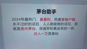 （12990期）魔法贵州茅台代理，永不淘汰的项目，抛开传统玩法，使用科技，命中率极…-黑斯坦丁项目网