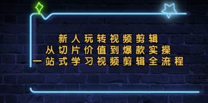 （13178期）新人玩转视频剪辑：从切片价值到爆款实操，一站式学习视频剪辑全流程-黑斯坦丁项目网