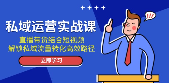 (13587期)私域运营实战课:直播带货结合短视频,解锁私域流量转化高效路径-黑斯坦丁项目网