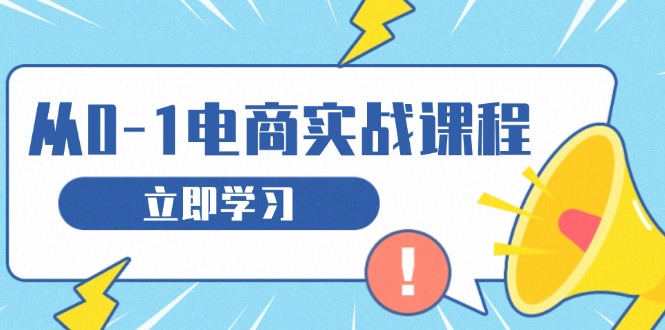 (13594期)从零做电商实战课程,教你如何获取访客、选品布局,搭建基础运营团队-黑斯坦丁项目网