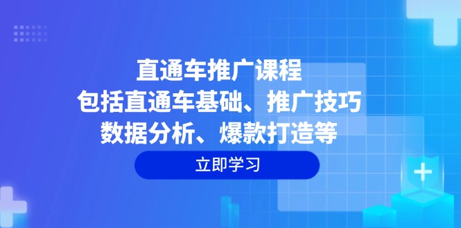 (14001期)直通车推广课程:包括直通车基础、推广技巧、数据分析、爆款打造等-黑斯坦丁项目网
