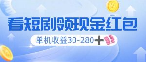 （14027期）看短剧领收益，单机收益30-280+，可矩阵可多开，实现看剧收益双不误-黑斯坦丁项目网
