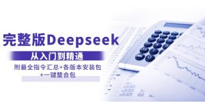 （14116期）完整版Deepseek从入门到精通：附最全指令汇总+各版本安装包+一键整合包-黑斯坦丁项目网