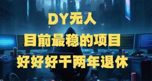 DY无人，目前最稳的项目，矩阵放大边旅游边赚钱，好好好干两年退休-黑斯坦丁项目网