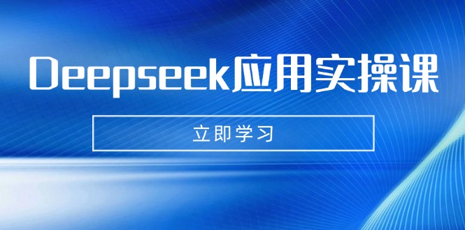 Deepseek应用实操课：AI制作数字妈妈、写真、短视频，辅导作业，PPT制作等-黑斯坦丁项目网