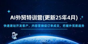 AI外贸特训营(更新25年4月-黑斯坦丁项目网