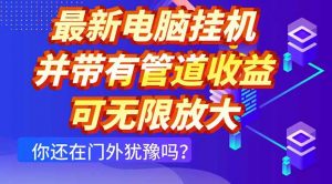 最新电脑挂机单机每天收益300+ 并带有团队管道收益 可无限放大-黑斯坦丁项目网