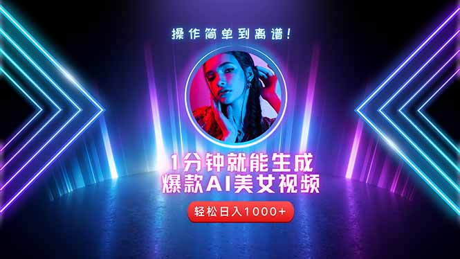 2025年最强副业:用AI做短视频,从零开始打造爆款账号!-黑斯坦丁项目网