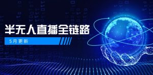 5月更新-半无人直播全链路：AI数字人+千川截流实战，女装选品与防违规…-黑斯坦丁项目网