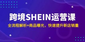 跨境SHEIN运营课，全流程解析+商品曝光，快速提升新店销量-黑斯坦丁项目网