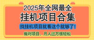最新2025年挂机项目合集，一套课程全部讲完，找项目看这一个课程就够了！-黑斯坦丁项目网