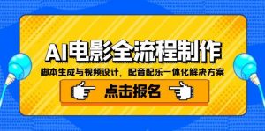 AI电影全流程制作,脚本生成与视频设计,配音配乐一体化解决方案-黑斯坦丁项目网