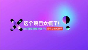 用AI工具无脑生成，小白零成本操作，轻松日入1000+，现在入局正当时！-黑斯坦丁项目网