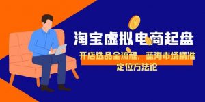 淘宝虚拟电商起盘，开店选品全流程，蓝海市场精准定位方法论-黑斯坦丁项目网