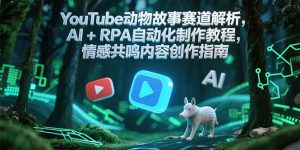 YouTube动物故事赛道解析，AI+RPA自动化制作教程，情感共鸣内容创作指南-黑斯坦丁项目网
