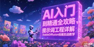 AI入门到精通全攻略，提示词工程详解，StableDiffusion绘画实战教学-黑斯坦丁项目网