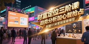 财富定位三阶课,趋势分析加心智抢占,附赠91种营销策略模型-黑斯坦丁项目网
