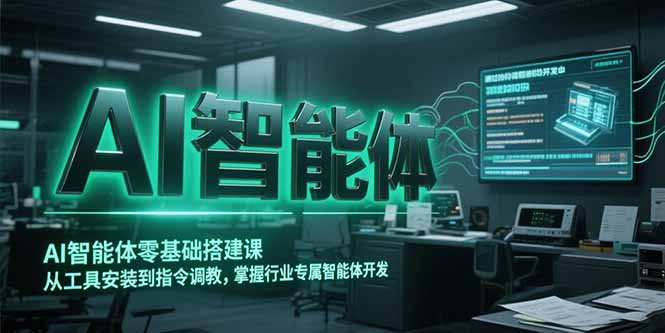 AI智能体零基础搭建课，从工具安装到指令调教，掌握行业专属智能体开发…-黑斯坦丁项目网