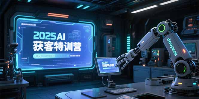 2025AI获客特训营，AI图文视频全制作，deepseek工具实操教学-黑斯坦丁项目网
