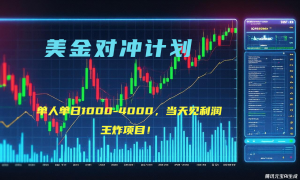 2025年最暴力项目“美金先登计划”最新最强对冲战法，每日实际收益1K-4K-黑斯坦丁项目网